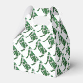 Koe Groen en Wit Silhouette Bedankdoosjes (Achterkant)