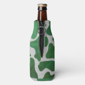 Koe Groene en Witte Druk Flesjeskoeler (Fles Achterkant)