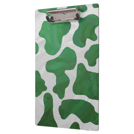 Koe Groene en Witte Druk Klembord (Links)