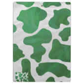 Koe Groene en Witte Druk Klembord (Achterkant)