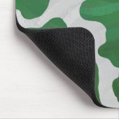 Koe Groene en Witte Druk Muismat (Hoek)