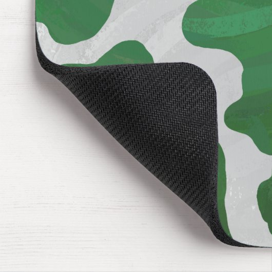 Koe Groene en Witte Druk Muismat (Hoek)