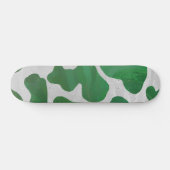 Koe Groene en Witte Druk Skateboard (Horizontaal)