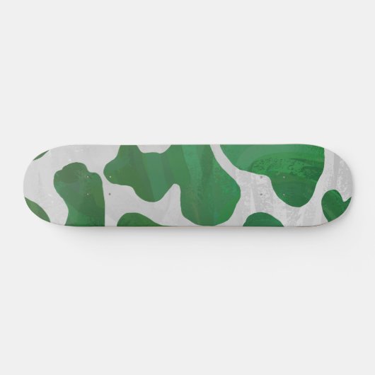 Koe Groene en Witte Druk Skateboard (Horizontaal)