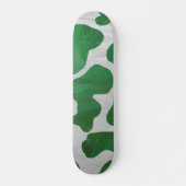 Koe Groene en Witte Druk Skateboard (Voorkant)