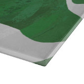 Koe Groene en Witte Druk Snijplank (Hoek)