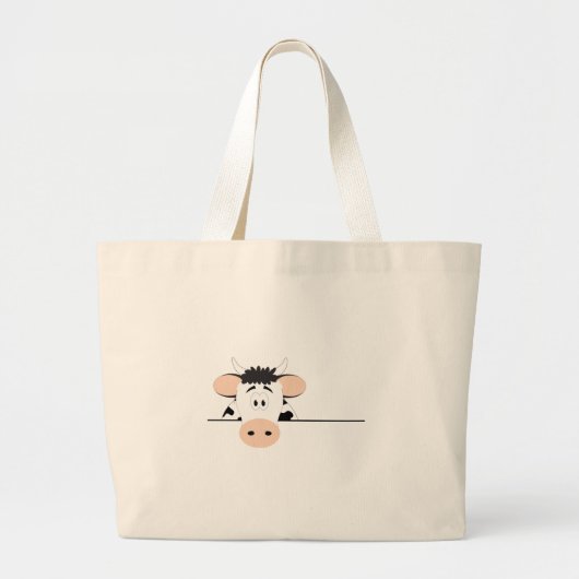 Koe Grote Tote Bag (Voorkant)