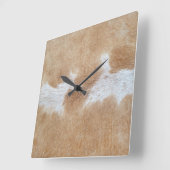 Koe Hair Vierkante Klok (Hoek)