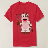 Koe Halloween Devil Trident T-shirt (Design voorkant)