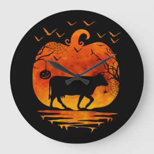 KOE HALLOWEEN KOSTUUM POMPOEN HERFST SEIZOEN GROTE KLOK