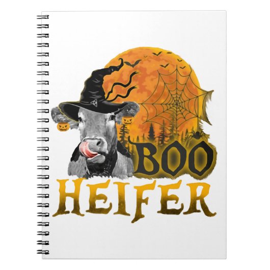 Koe Halloween Notitieboek (Voorkant)