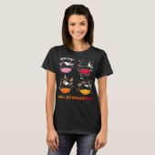 Koe Halothanksmas Happy Halloween Koe T-shirt (Voorkant volledig)