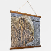 KOE HANGEND WANDKLEED (Gebogen)