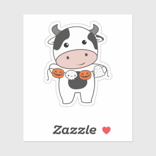 Koe Happy Halloween Pumpkin Bat Costume Sticker (Vel)