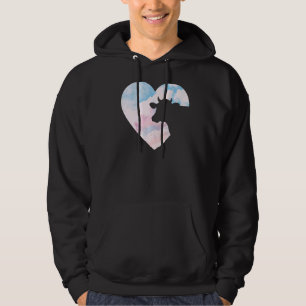 Koe hart voor een meisje die houdt van Koeien Boer Hoodie