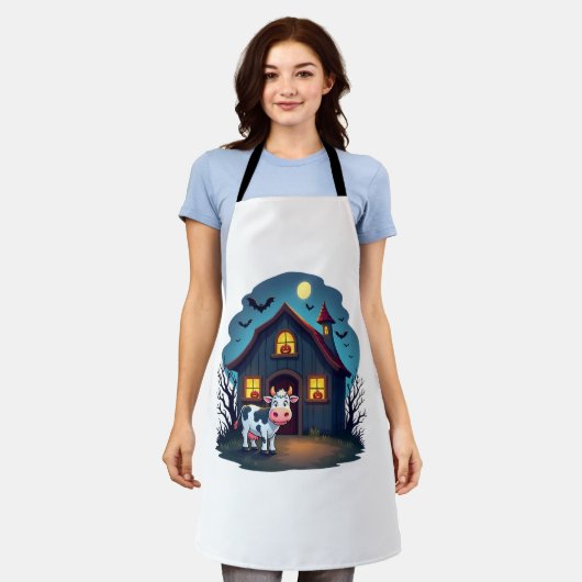 Koe & Haunted Barn Schort (Gedragen)