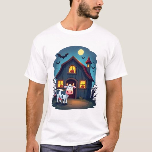 Koe & Haunted Barn T-shirt (Voorkant)