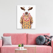 Koe Hawaiiaanse Shirt Canvas Afdruk (Insitu (Woonkamer))