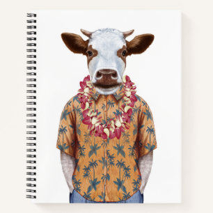 Koe Hawaiiaanse Shirt Notitieboek