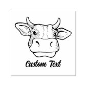 Koe Head Self-Inking Stamp Zelfinktende Stempel (Design)