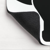 Koe Head Silhouette Muismat (Hoek)