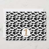 Koe Heb je de boeren gehoord Foto 1e verjaardag Kaart (Achterkant)