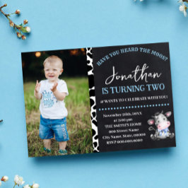 Koe Heb je de Moos Blue Birthday gehoord? Kaart