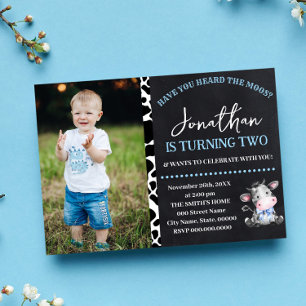 Koe Heb je de Moos Blue Birthday gehoord? Kaart