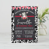 Koe Heb je de Moos Boerderij Verjaardag gehoord Kaart (Staand voorkant)