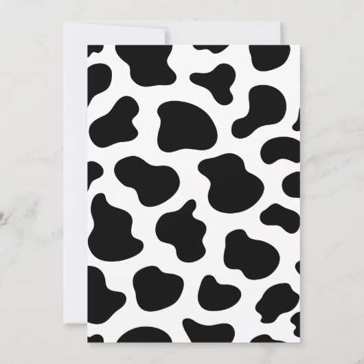 Koe heeft u dierentuinen uitgenodigd kaart (Achterkant)