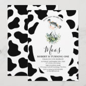 Koe heeft u dierentuinen uitgenodigd kaart (Voorkant / Achterkant)