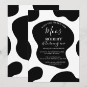 Koe heeft u dierentuinen uitgenodigd kaart (Voorkant / Achterkant)