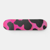 Koe helroze en zwarte print persoonlijk skateboard (Horizontaal)