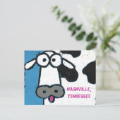 KOE, HET BRIEFKAART VAN NASHVILLE, TENNESSEE (Staand voorkant)