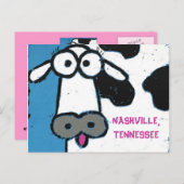 KOE, HET BRIEFKAART VAN NASHVILLE, TENNESSEE (Voorkant / Achterkant)