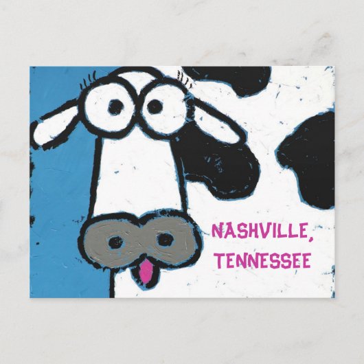 KOE, HET BRIEFKAART VAN NASHVILLE, TENNESSEE (Voorkant)