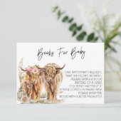 Koe Highland Baby shower Couples Book for Baby Kaart (Staand voorkant)