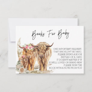 Koe Highland Baby shower Couples Book for Baby Kaart