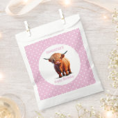 Koe Highland Pink Bedankzakje (Geknipt)