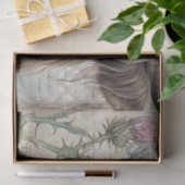 Koe Highland Scotland Thistle Waterverf Tissuepapier (Geschenk)