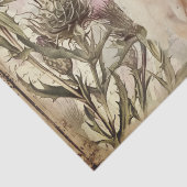 Koe Highland Scotland Thistle Waterverf Tissuepapier (Detail)