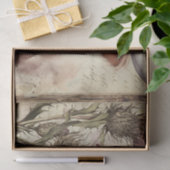 Koe Highland Scotland Thistle Waterverf Tissuepapier (Geschenk)