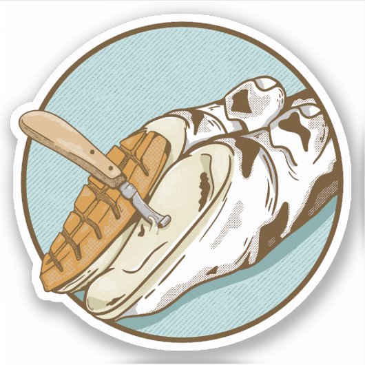 Koe hoef trimmen sticker (Voorkant)