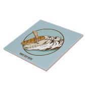 Koe hoef trimmen tegeltje (Zijkant)