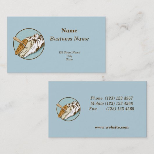 Koe hoef trimmen visitekaartje (Voorkant / Achterkant)