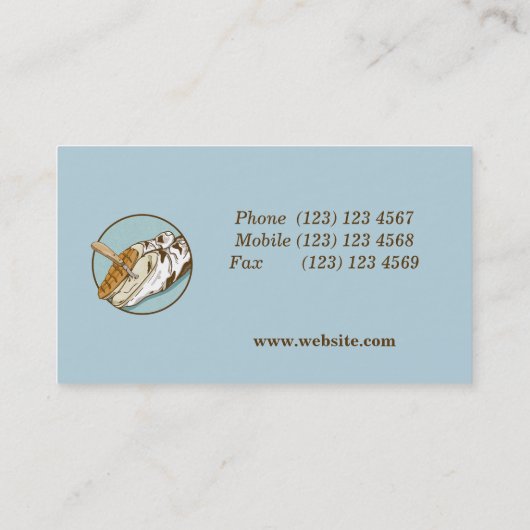 Koe hoef trimmen visitekaartje (Achterkant)