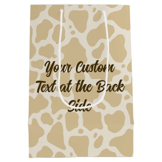 Koe Hoofd Gift Bag Medium Cadeauzakje (Achterkant)