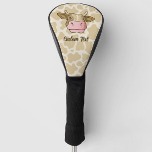 Koe Hoofd Golf Hoesje Golfheadcover