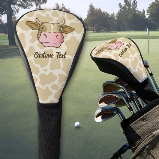 Koe Hoofd Golf Hoesje Golfheadcover