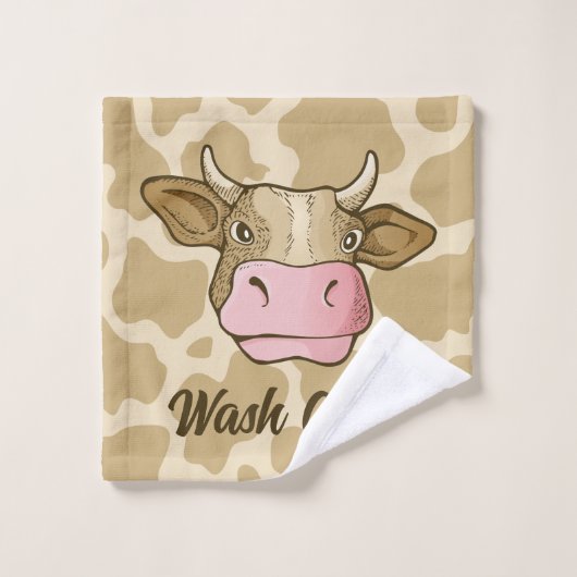 Koe Hoofd handdoekset Bad Handdoek (Wasdoekje)